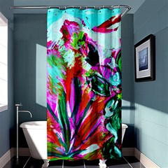 Dscf1472   Copy - Blooming Desert With Red Cactuses Shower Curtain 36  X 72  (stall)  by bestdesignintheworld