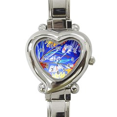 Dscf1385 - Sunflowers In Ceramic Jur Heart Italian Charm Watch by bestdesignintheworld