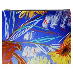 Dscf1385 - Sunflowers In Ceramic Jur Cosmetic Bag (xxxl)  by bestdesignintheworld