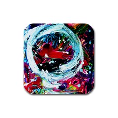 Dscf2356 - red aierplane Rubber Square Coaster (4 pack) 