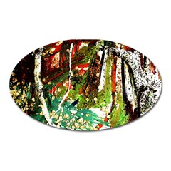 April -    Birds Of Paradise Oval Magnet by bestdesignintheworld