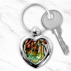 April -    Birds Of Paradise Key Chains (heart)  by bestdesignintheworld