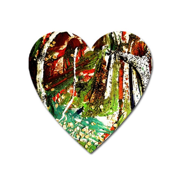 April -    Birds Of Paradise Heart Magnet