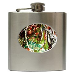 April -    Birds Of Paradise Hip Flask (6 Oz) by bestdesignintheworld