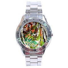 April -    Birds Of Paradise Stainless Steel Analogue Watch by bestdesignintheworld