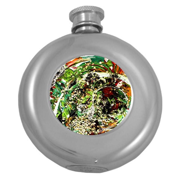 April   Birds Of Paradise 5 Round Hip Flask (5 oz)