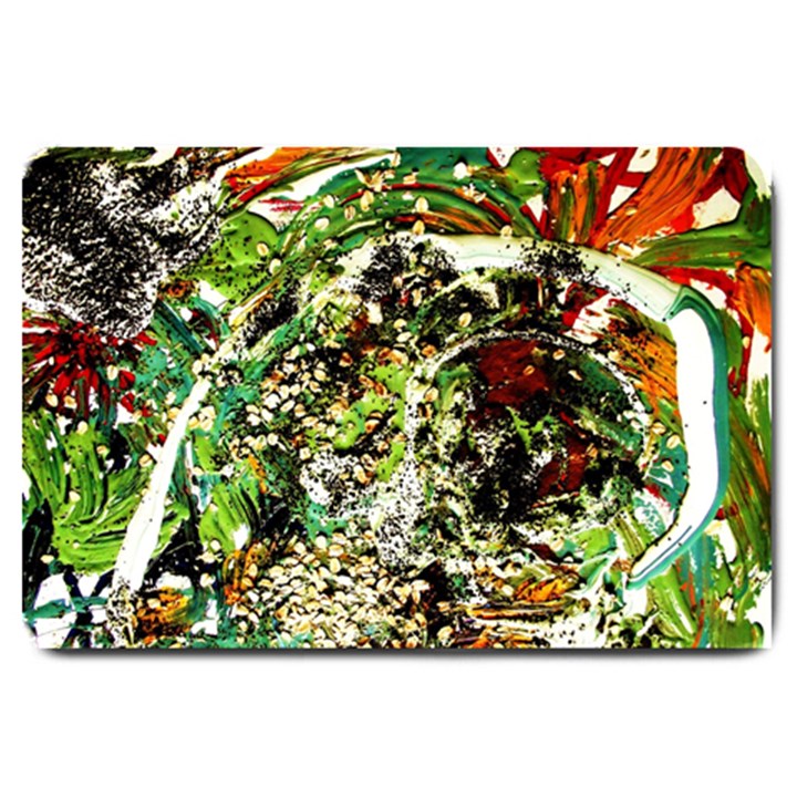 April   Birds Of Paradise 5 Large Doormat 