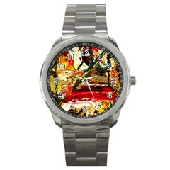 Dscf2283 - Mountain Landscape Sport Metal Watch by bestdesignintheworld