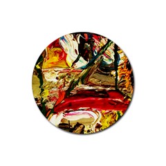 Dscf2283 - Mountain Landscape Rubber Round Coaster (4 Pack)  by bestdesignintheworld