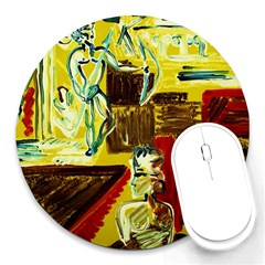 Dscf1482 - Ancient Geomenty Round Mousepads by bestdesignintheworld