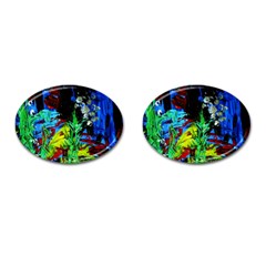 Dscf2472 - Perfect Night For Samurai Cufflinks (oval) by bestdesignintheworld