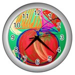 Dscf1425 (1) - fruits and geometry-2 Wall Clocks (Silver)  Front