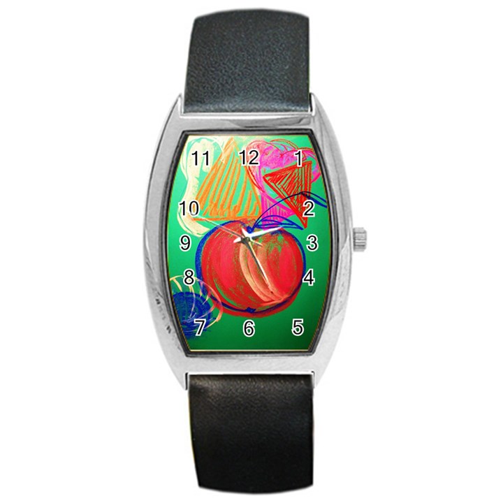 Dscf1425 (1) - fruits and geometry-2 Barrel Style Metal Watch