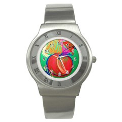 Dscf1425 (1) - Fruits And Geometry-2 Stainless Steel Watch by bestdesignintheworld