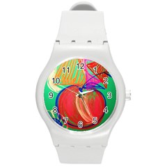 Dscf1425 (1) - Fruits And Geometry-2 Round Plastic Sport Watch (m) by bestdesignintheworld