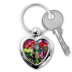 Dscf1239 - Desert In A Bloom Key Chains (heart)  by bestdesignintheworld