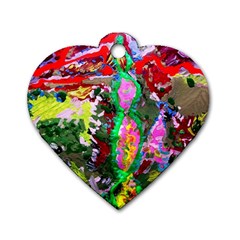 Dscf1239 - Desert In A Bloom Dog Tag Heart (one Side) by bestdesignintheworld