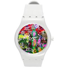 Dscf1239 - Desert In A Bloom Round Plastic Sport Watch (m) by bestdesignintheworld