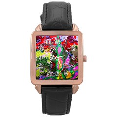 Dscf1239 - Desert In A Bloom Rose Gold Leather Watch  by bestdesignintheworld