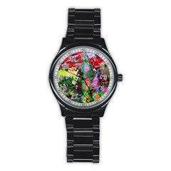 Dscf1239 - Desert In A Bloom Stainless Steel Round Watch by bestdesignintheworld