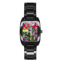 Dscf1239 - Desert In A Bloom Stainless Steel Barrel Watch by bestdesignintheworld