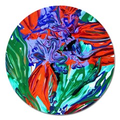 Dscf1366 - Birds Of Paradise Magnet 5  (round) by bestdesignintheworld