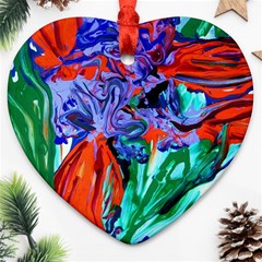 Dscf1366 - Birds Of Paradise Heart Ornament (two Sides) by bestdesignintheworld