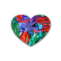 Dscf1366 - Birds Of Paradise Heart Coaster (4 Pack)  by bestdesignintheworld