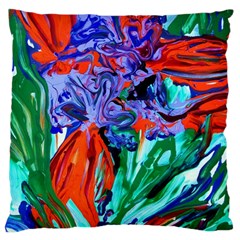 Dscf1366 - Birds Of Paradise Large Cushion Case (two Sides) by bestdesignintheworld