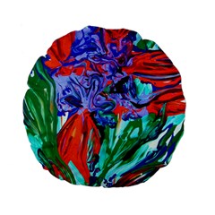 Dscf1366 - Birds Of Paradise Standard 15  Premium Flano Round Cushions by bestdesignintheworld