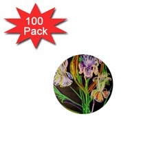 Dscf1378 - Irises On The Black 1  Mini Buttons (100 Pack)  by bestdesignintheworld