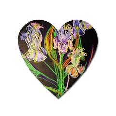 Dscf1378 - Irises On The Black Heart Magnet by bestdesignintheworld