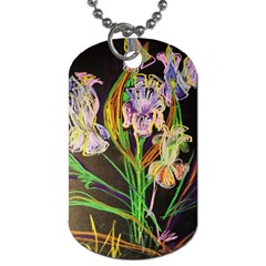 Dscf1378 - Irises On The Black Dog Tag (one Side) by bestdesignintheworld