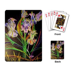 Dscf1378 - Irises On The Black Playing Card by bestdesignintheworld