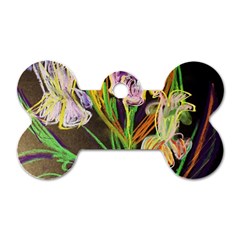 Dscf1378 - Irises On The Black Dog Tag Bone (one Side) by bestdesignintheworld