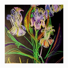 Dscf1378 - Irises On The Black Medium Glasses Cloth by bestdesignintheworld