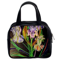 Dscf1378 - Irises On The Black Classic Handbags (2 Sides) by bestdesignintheworld