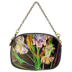 Dscf1378 - Irises On The Black Chain Purses (two Sides)  by bestdesignintheworld