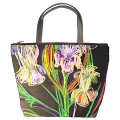 Dscf1378 - Irises On The Black Bucket Bags by bestdesignintheworld