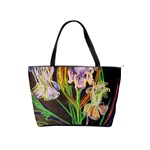 Dscf1378 - irises on the black Shoulder Handbags Front