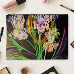 Dscf1378 - Irises On The Black Cosmetic Bag (xl) by bestdesignintheworld