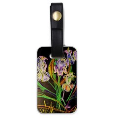 Dscf1378 - Irises On The Black Luggage Tags (one Side)  by bestdesignintheworld