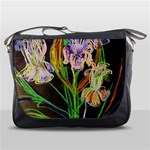 Dscf1378 - irises on the black Messenger Bags Front