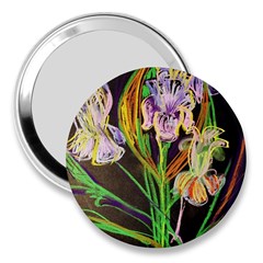 Dscf1378 - Irises On The Black 3  Handbag Mirrors by bestdesignintheworld