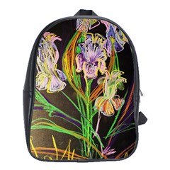 Dscf1378 - Irises On The Black School Bag (xl) by bestdesignintheworld