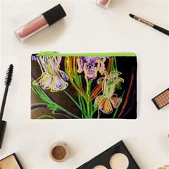 Dscf1378 - Irises On The Black Cosmetic Bag (xs) by bestdesignintheworld