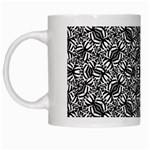 Modern Tribal Bold Pattern White Mugs Left