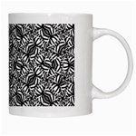 Modern Tribal Bold Pattern White Mugs Right