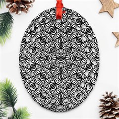 Modern Tribal Bold Pattern Ornament (Oval Filigree)