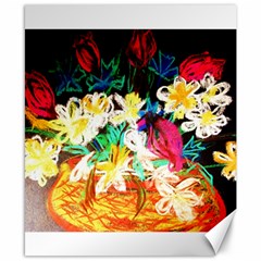 Dscf1390 - Basket Flowers Canvas 8  X 10  by bestdesignintheworld